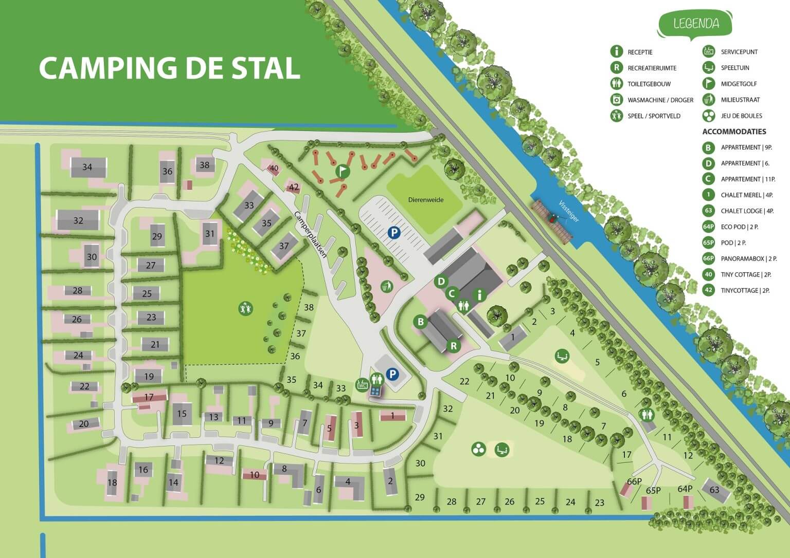 Plattegrond Camping De Stal Plattegrond Camping De Stal